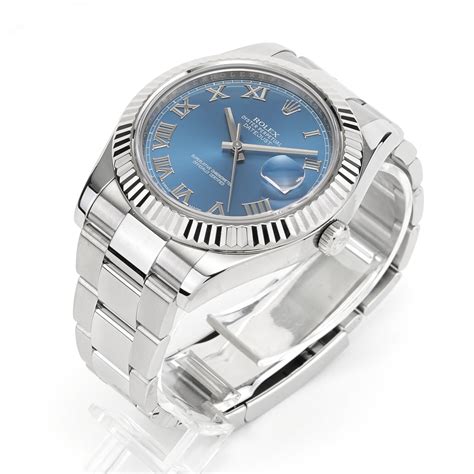 rolex datejust blue index|rolex datejust blue face 41mm.